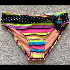 Girls Radio Fiji Striped Bikini Bottom Swimwear 8